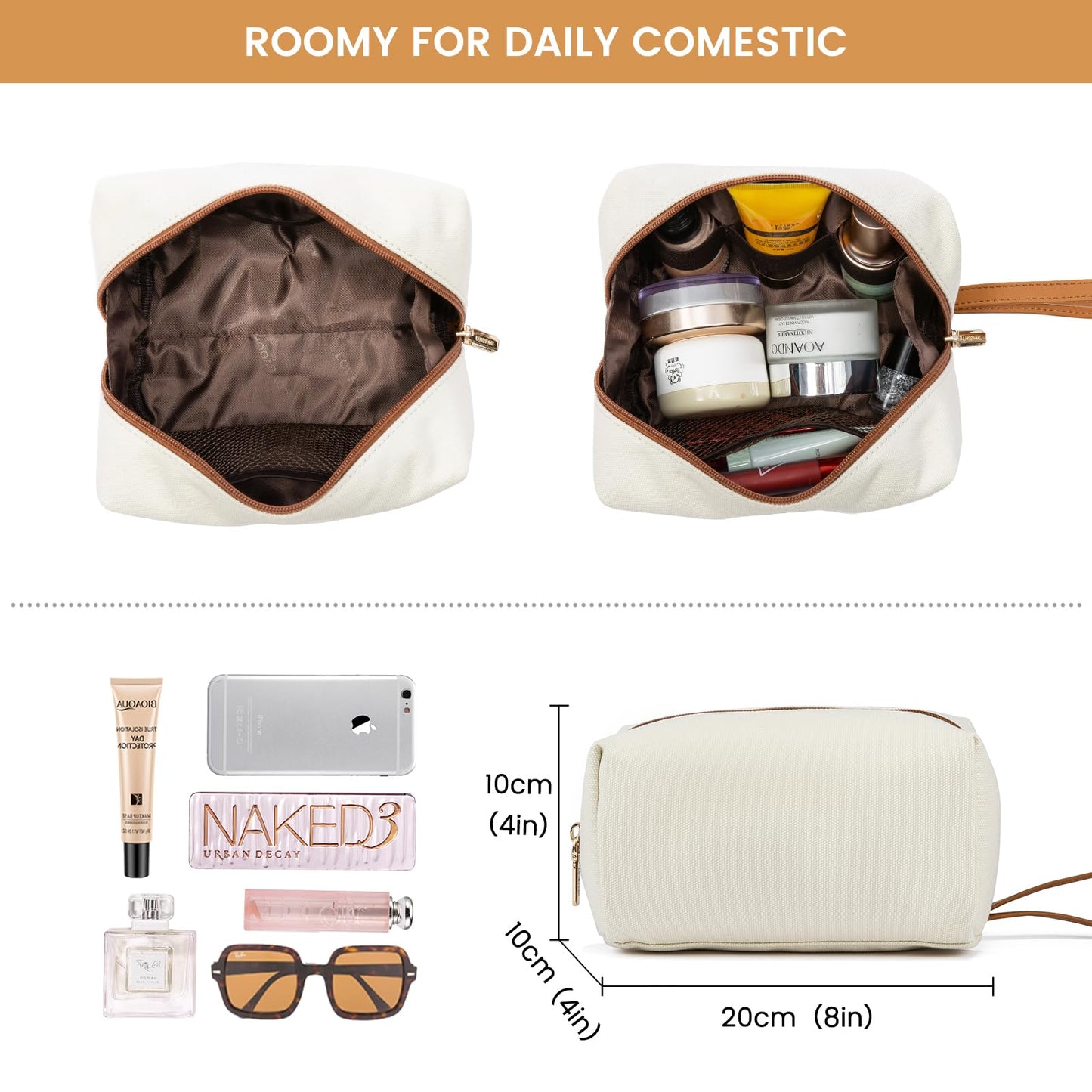 LOVEVOOK laptop handbag for women, fits up to 15.6 inch laptop. Can be used as tote, shoulder, crossbody bag. Made of canvas, perfect for office, business, travel or leisure. Elegant and spacious for teachers and professionals.