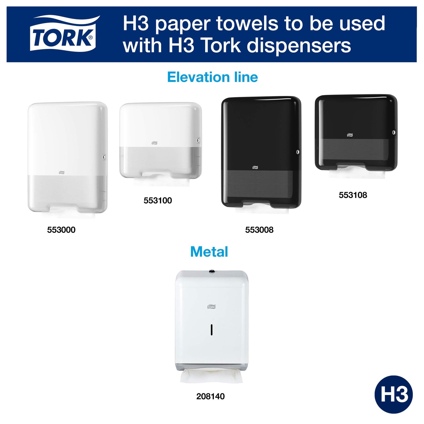 Tork Quick-Drying Zigzag Paper Towels - 0290190 - Interfold Hand Towels for Paper Towel Dispenser, H3 Advanced - 2-ply, white - Large pack of 15 x 250 sheets (Pack of 2)