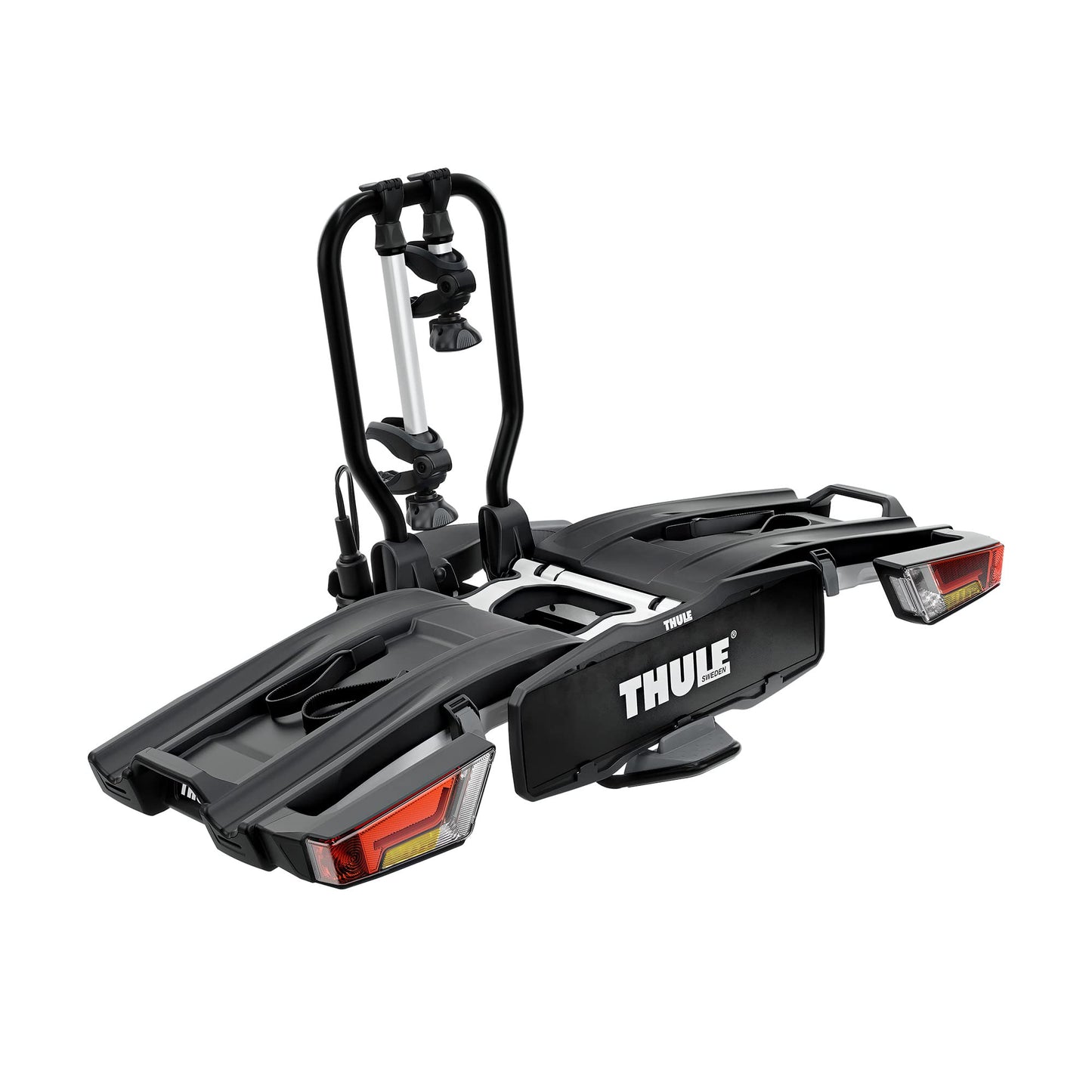 Thule EasyFold XT bike carrier for towbar 2 bikes silver