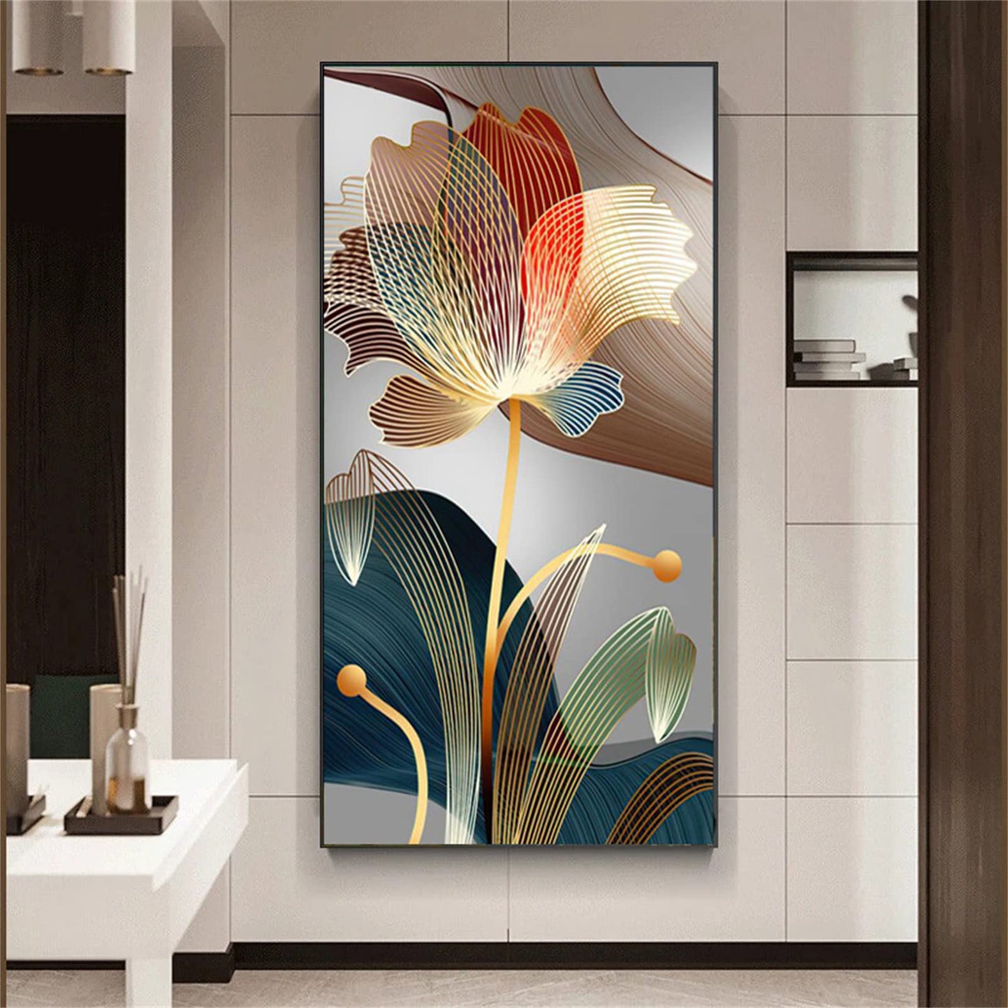 Sarah Duke 5D DIY Diamond Painting Kit, Flower Diamond Painting Pictures XXL, DIY Diamond Painting for Kids and Adults for Wall Decoration (50 x 90 cm)