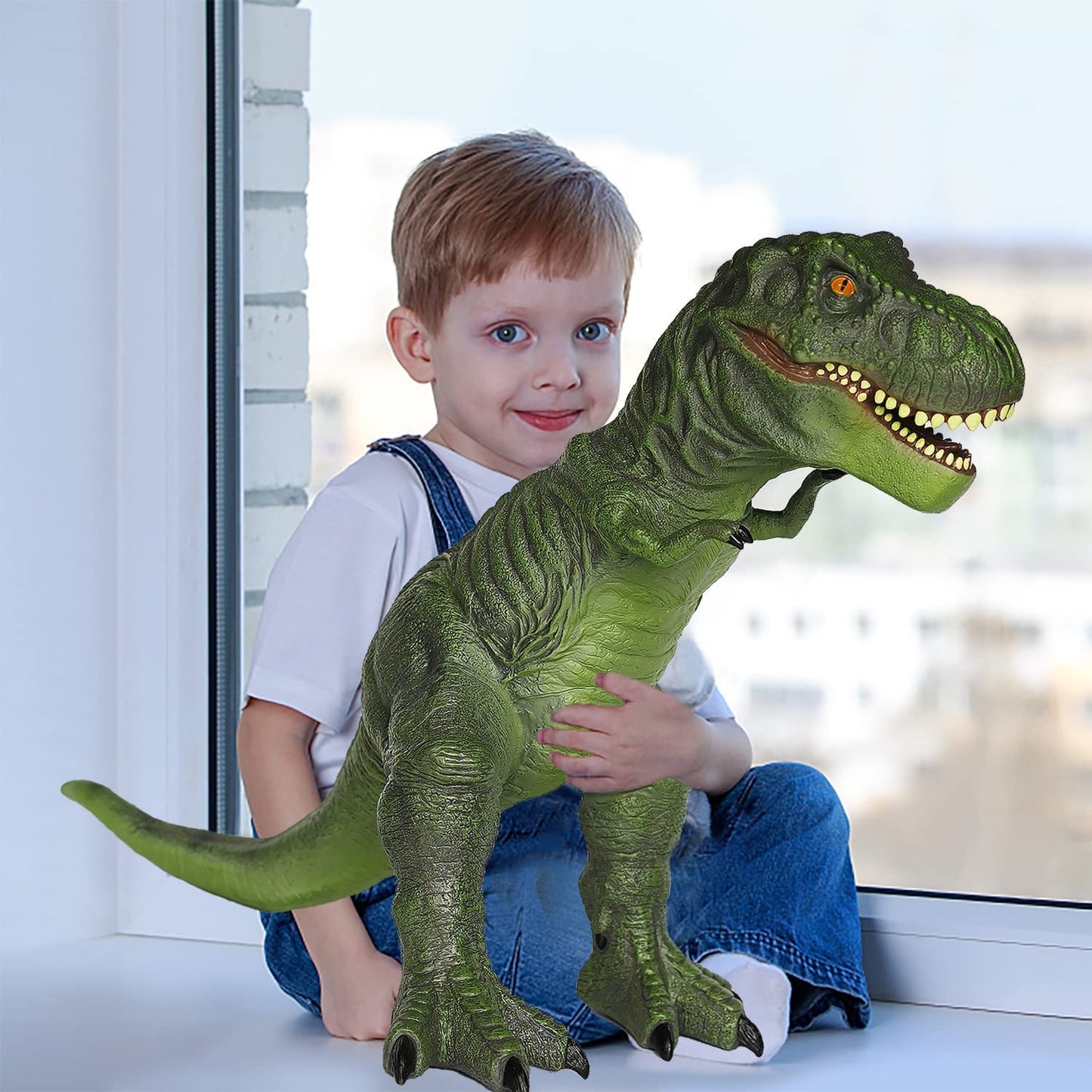 Gzsbaby Large Soft Dinosaur Toys- 72CM Jumbo Dinosaur Toys for Boys, Realistic Looking Dinosaur, Giant Dinosaur Toys for Kids 3-5, Toddler Dinosaur Toy Gift