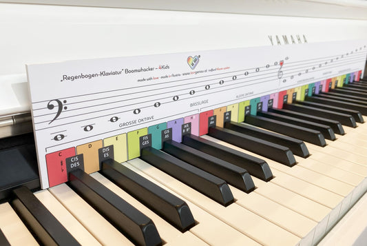 TonGenau® Rainbow Keyboard for Kids - Making piano learning easy - Recommended by piano teachers - Learn to play piano for kids, beginners, and adults.