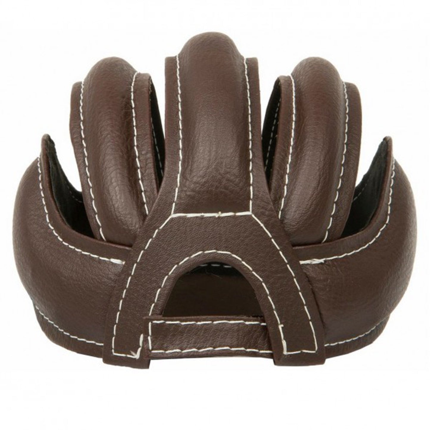 Onogal 3486 Retro Leather Bike Helmet, Standard Size for Adults, Brown