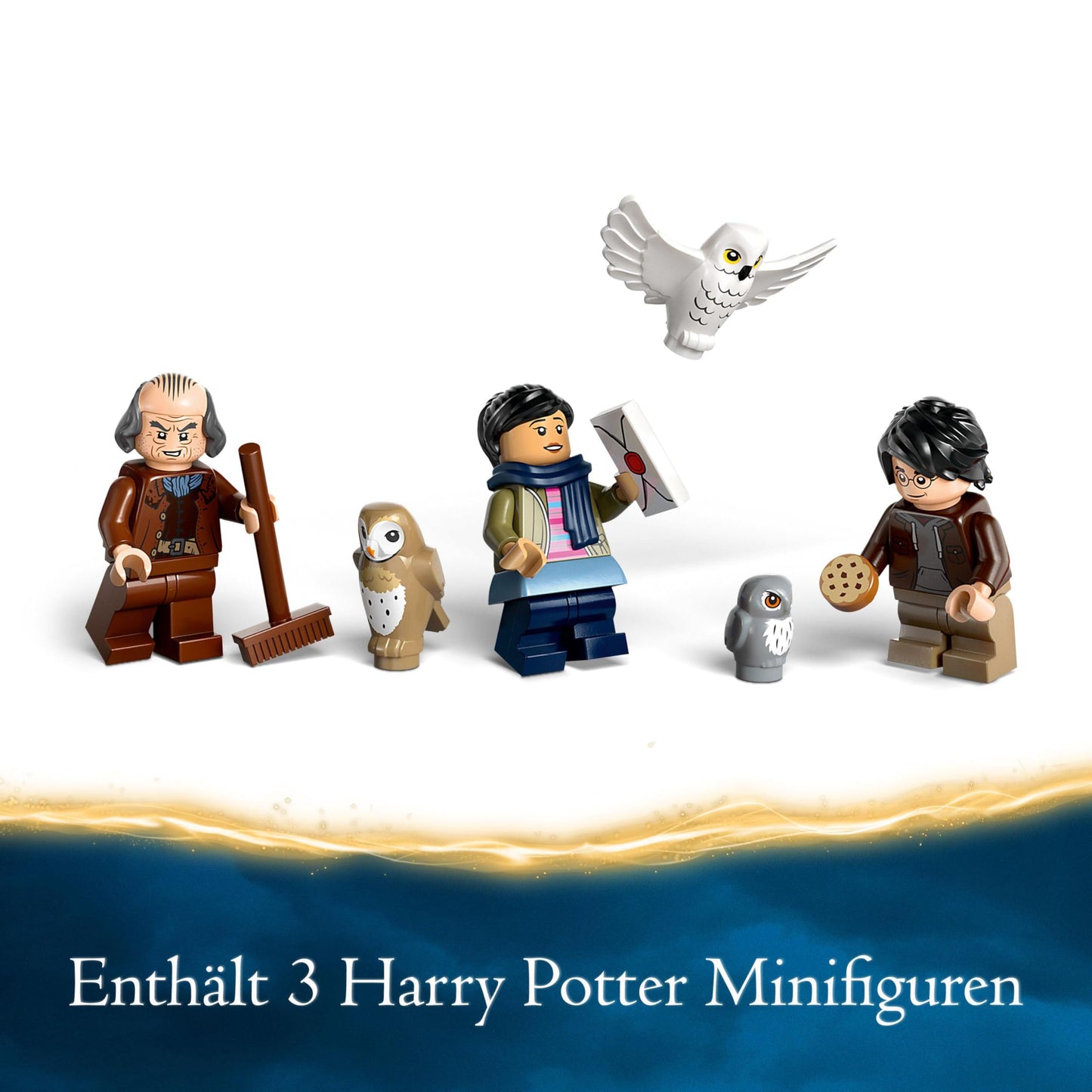 LEGO Harry Potter Owlery at Hogwarts Castle, adventure set with toy animals and 3 mini-figures, movie-themed toy for kids, gift for girls, boys, and all fans aged 8+ 76430