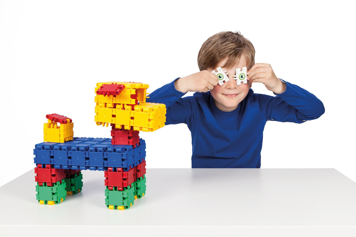 Clics building toy for kids ages 4 and up, creative learning toy in a 175-piece set, building blocks for girls and boys, Montessori STEM toy, starter set in a 9-in-1 bucket.