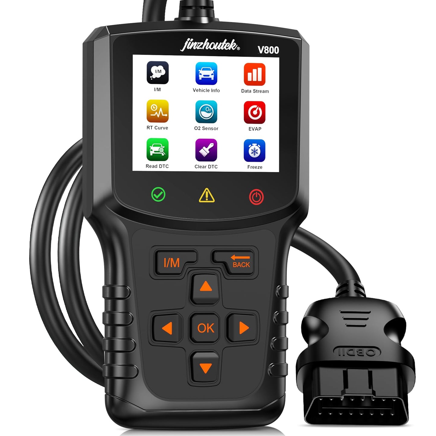 OBD2 diagnostic tool OBD car diagnosis: EOBD car adapter engine fault reading device reader with full OBDII functions - automotive reading device German for BMW VW Mercedes Audi all OBDII vehicles