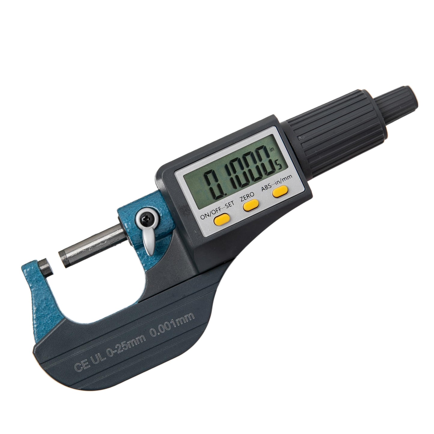 Beslands micrometer digital caliper 0-25mm/0.001mm high precision electronic digital micrometer micrometer caliper length measuring tool micrometer 0.001mm(0.00005")