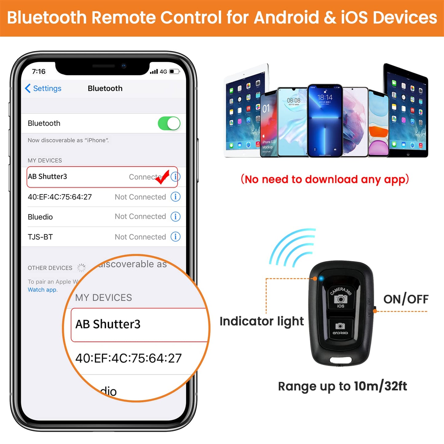 Mobile Tripod, Upgrade 172cm/67inch Camera Tripod for Smartphone iPad with Phone Holder and Remote Control, Lightweight Tripod Stand for iPhone/Samsung/Huawei/Ringlight