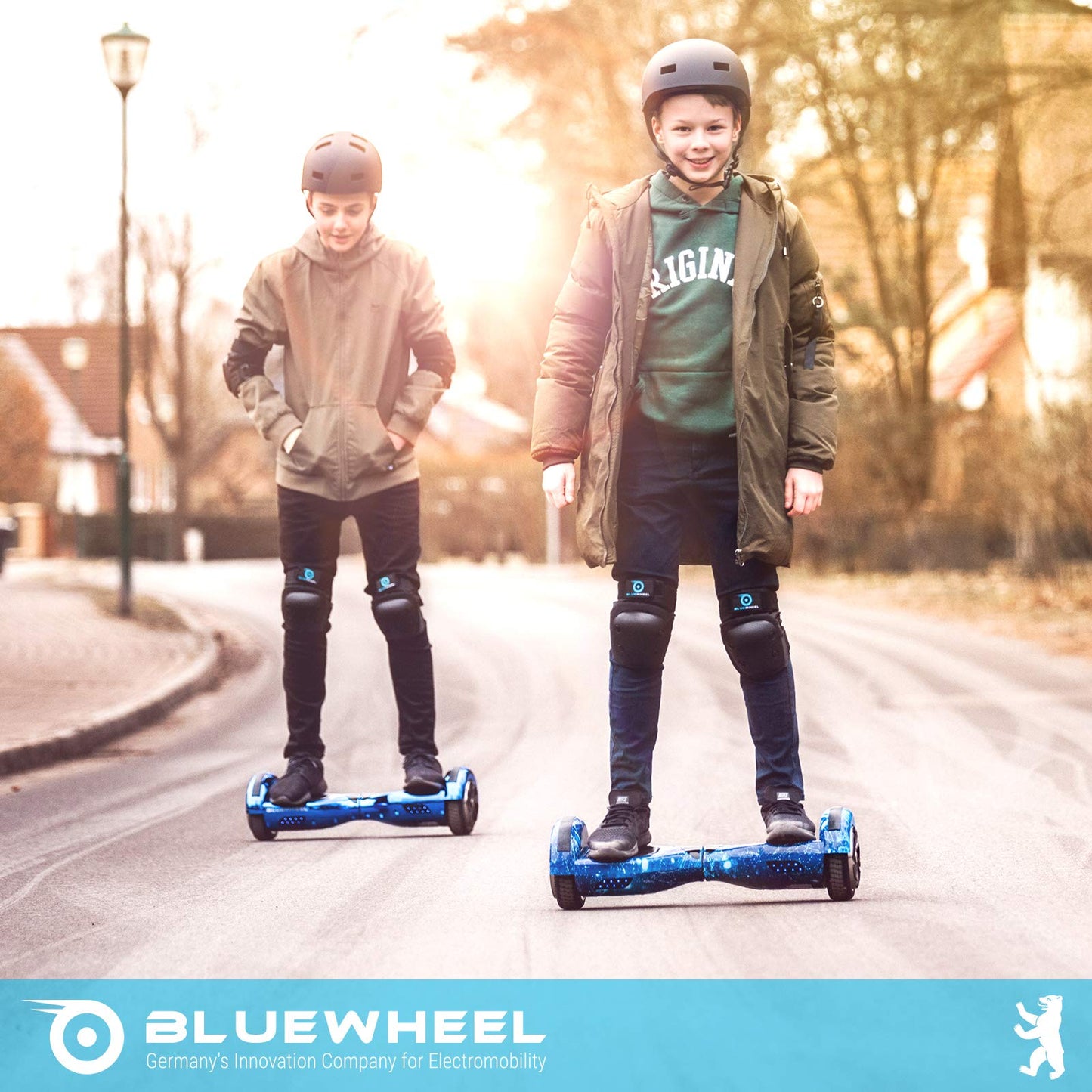 6.5" Premium Hoverboard Bluewheel HX310s - German quality company - Children's safety mode & app - Bluetooth speaker - strong dual motor - LED - Electric skateboard self-balance scooter