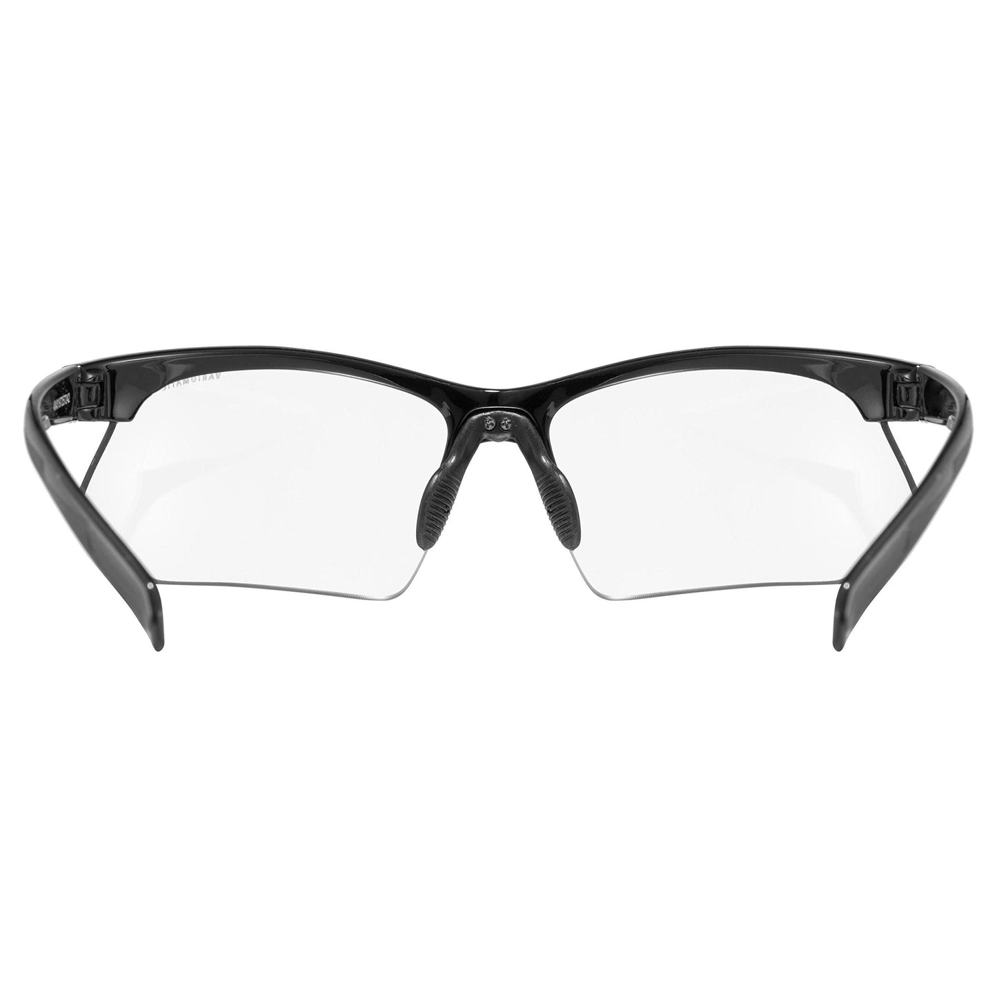 uvex sportstyle 802 V - Sports glasses for men and women - photochromic - fog-free - black/smoke - one size