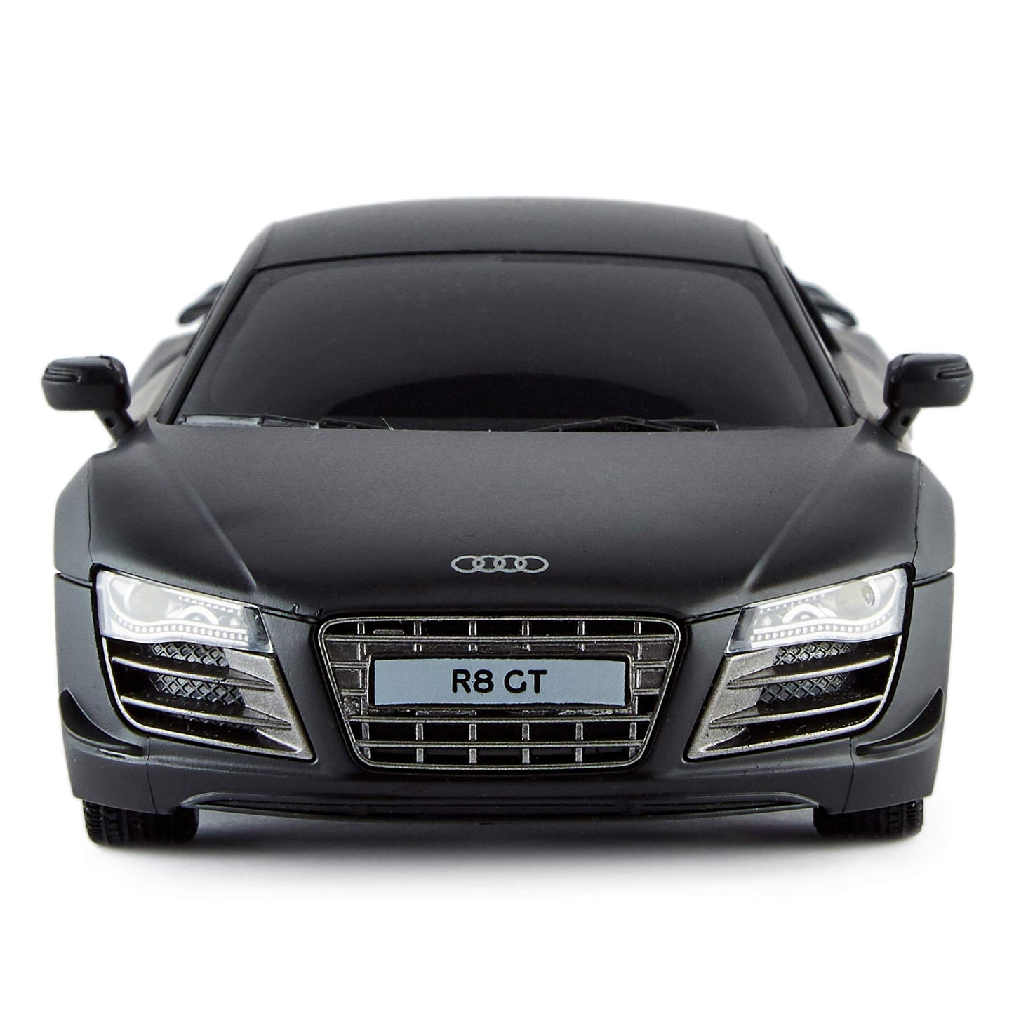 CMJ RC CARS Audi R8 GT, official licensed remote control car, playtime RC race car, 1:24 RC off-road car 24Hz, gift for children 6-12 years old beginners (Black)
