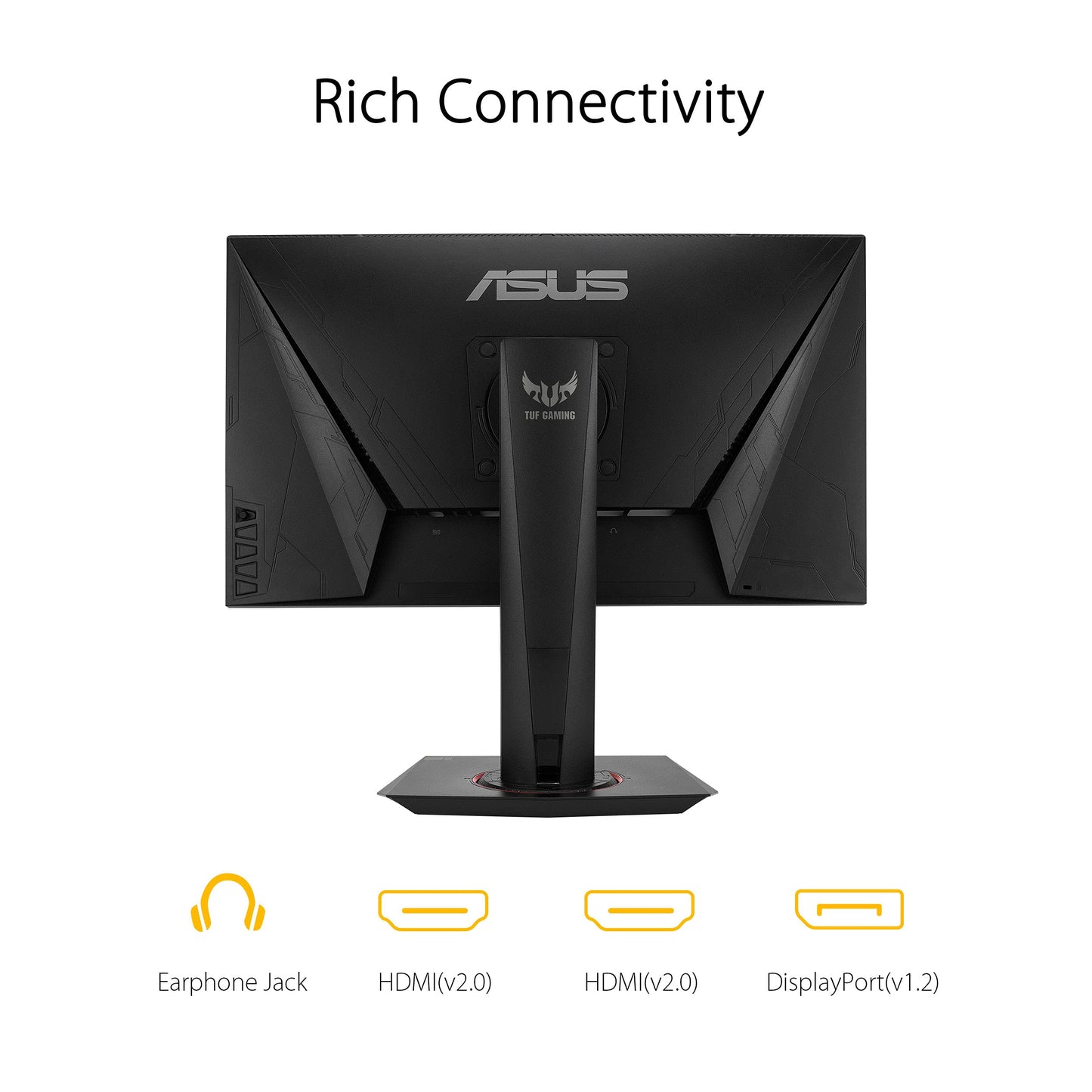 ASUS TUF Gaming VG259QM | 24.5 inch Full HD monitor | 280 Hz, 1ms GtG, G-Sync compatible, DisplayHDR 400 | Fast IPS Panel, 16:9, 1920x1080, DisplayPort, HDMI, ergonomic