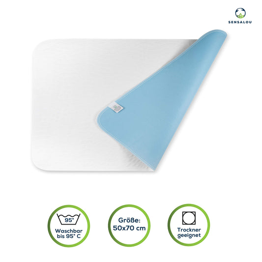 Sensalou incontinence underlay Sheet 50x70 cm - 4 pieces Bed pad Moisture protection Waterproof bed underlay