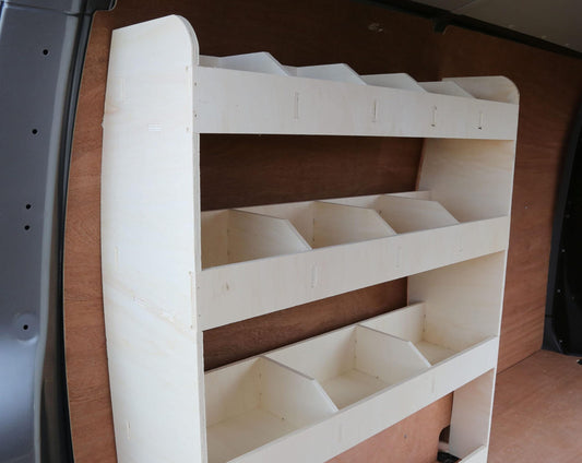 VANIFY - Compatible with Volkswagen Transporter T5 T6 L1 2003+ vehicle interior shelving, driver side rear shelf