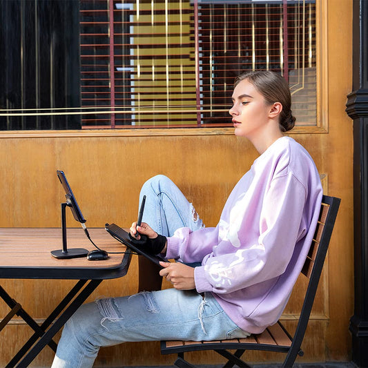 XP-PEN DECO01V2 Graphics Tablet, Drawing, 10 x 6 inches, Passive stylus, 8192 levels, Tilt and 8 shortcuts, compatible with Windows/Mac OS/ChromeBook/Android