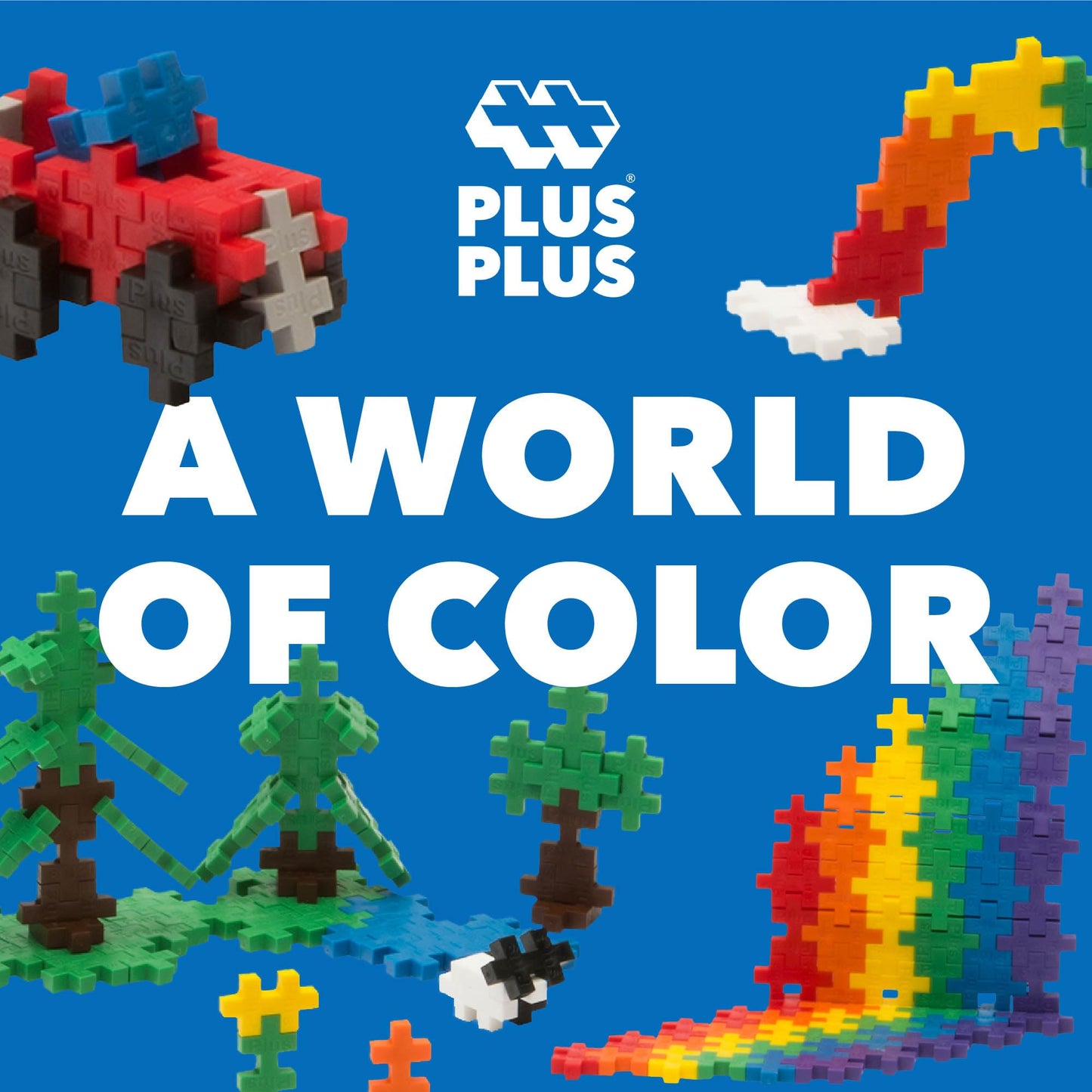 Plus-Plus 3310 Creative building toy, Open Play Basic, Building blocks set, 600 pieces