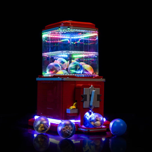 Colorful Light Kit Compatible with Lego 21358 Minifigure Vending Machine (No Model), LED Lighting Set Compatible with Lego Minifigure Vending Machine Creative Toy