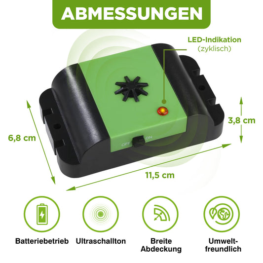 ISOTRONIC Marten Deterrent MartenFix | Battery Marten Repellent Marten-Free Mobile | Mouse Deterrent for Car Vehicle Attic Basement | Marten-Free Marten Protection with Ultrasonic Acoustic (2)