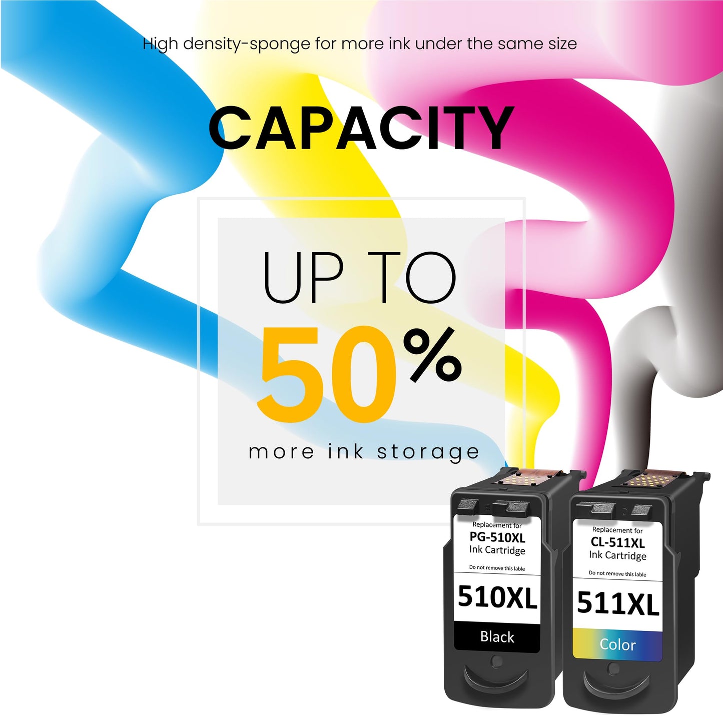 510 511 printer cartridges, cartridges 510 511 multipack compatible for Canon 510 511 printer cartridges, PG-510/CL-511 XL compatible for Canon Pixma MP230 MP280 MP495 MP270 MX360 MX420 iP2700 MP250