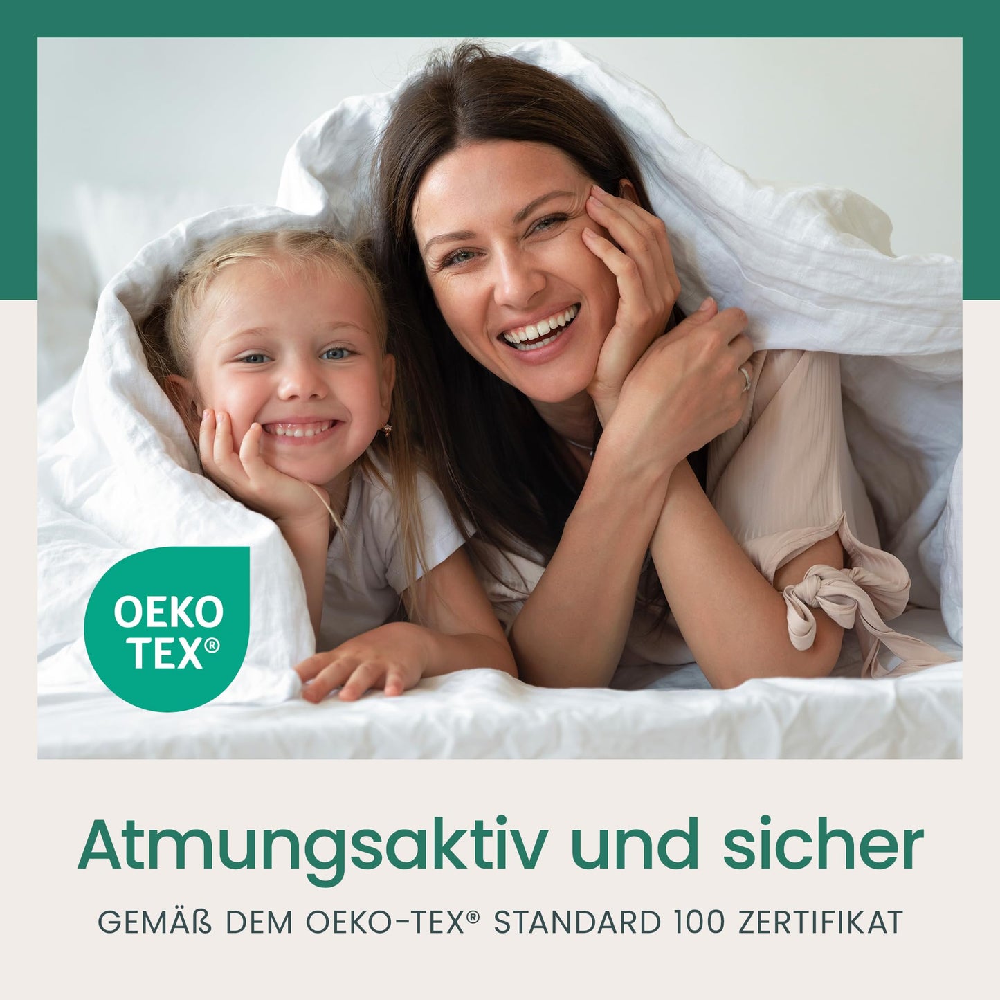VelvetHome Deluxe bedding 155x220 Cotton duvet cover 155x220 cm with pillowcase 80x80 cm High quality bedding set with zipper 100% Cotton Made in EU Dark green 155 x 220