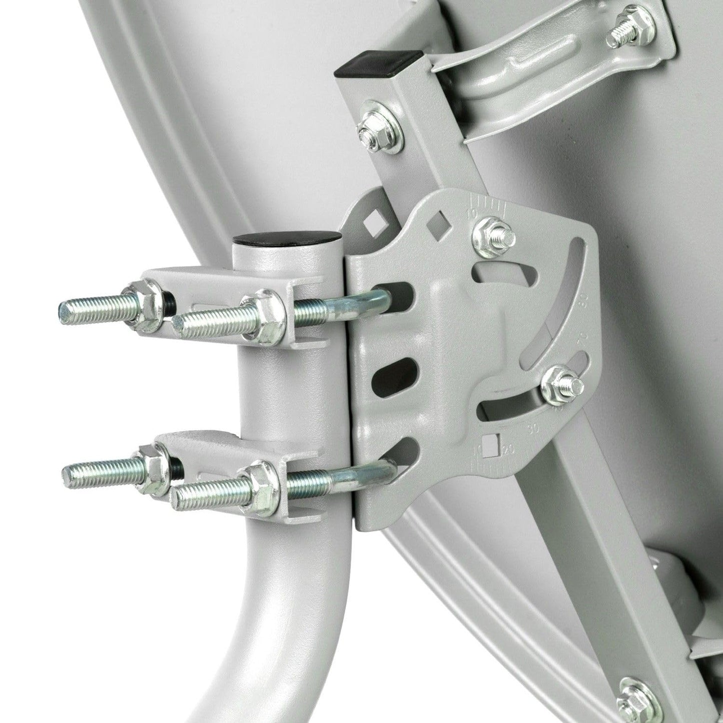60cm HD satellite system with Twin LNB + 15m coaxial cable 135dB + Satfinder + 2 F-connectors. Digital 2 participant antenna in white for UHD 4K.