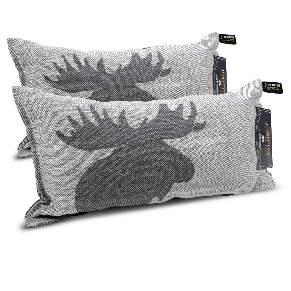 Jokipiin Premium Sauna Pillow 2X Kaiku 40x22 cm - 100% Made in Finland - Linen & Cotton - Ökotex Certified - Wellness Headrest & Neck Pillow for Sauna Spa & Relaxation
