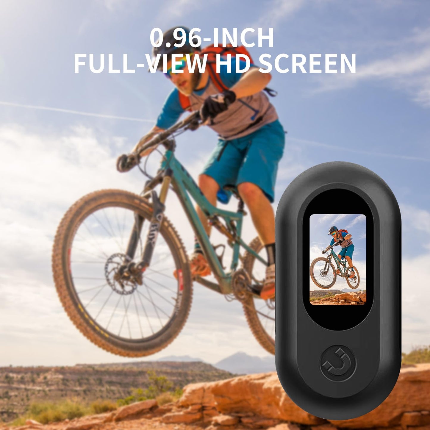 OBEST 360° Action Camera 1080P Magnetic Pocket Thumb Camera Action Camera, Mini Action Cam, Motorcycle Bodycam, Helmet Camera, Outdoor Sports Camera with Screen