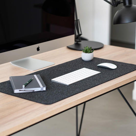 Desk pad felt 80x40cm - Made in Germany - washable desk pad made from upcycled rPET felt - Large mouse pad - Desk pad felt easy and green®