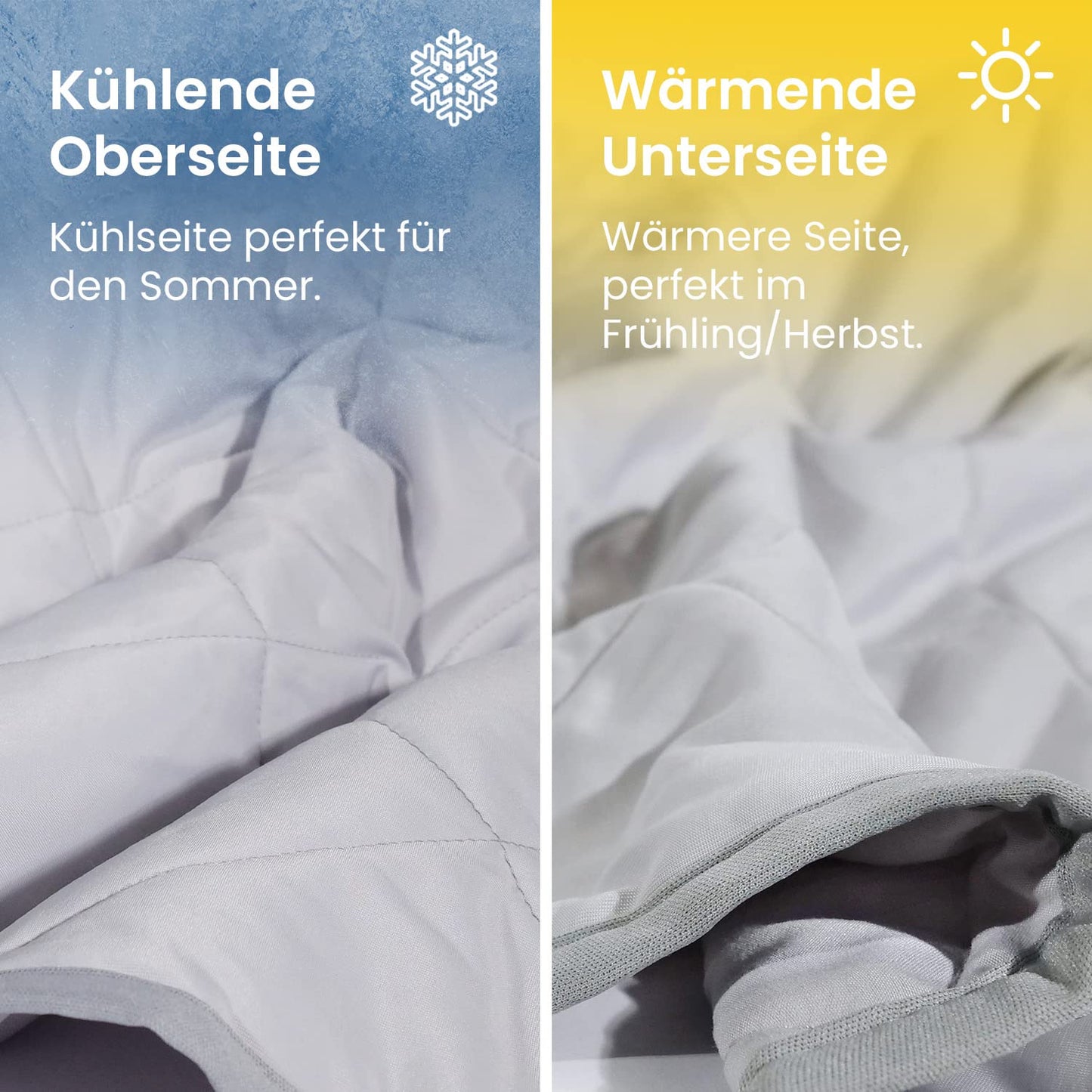 Cosi Home Premium Cooling Blanket - Summer blanket with Q-Max>0.4 cooling fibers - Breathable bedspread, cuddly blanket & sofa blanket against night sweats - Cooling blanket Gray - 150 x 200 cm