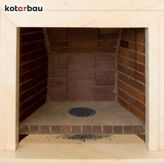 KOTARBAU Fireplace Grate Ø 19 cm Round Grate Ash Grate Stove Fire Grate Grill Grate Replacement Parts Accessories Cast Iron Grate Oven Grate Grill Fireplace Round