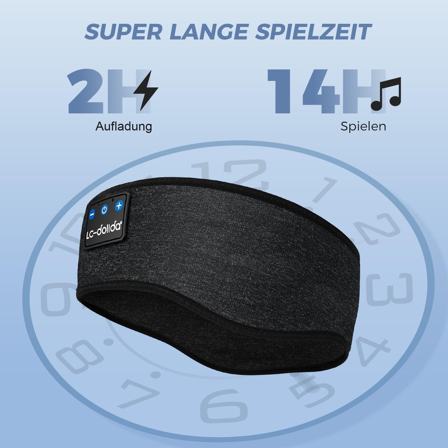 Bluetooth 5.4 Sleep Headphones, Sleep Headband Bluetooth Headphones for Sleeping, Comfortable Sports Headband for Side Sleepers, sports training, jogging, yoga, traveling