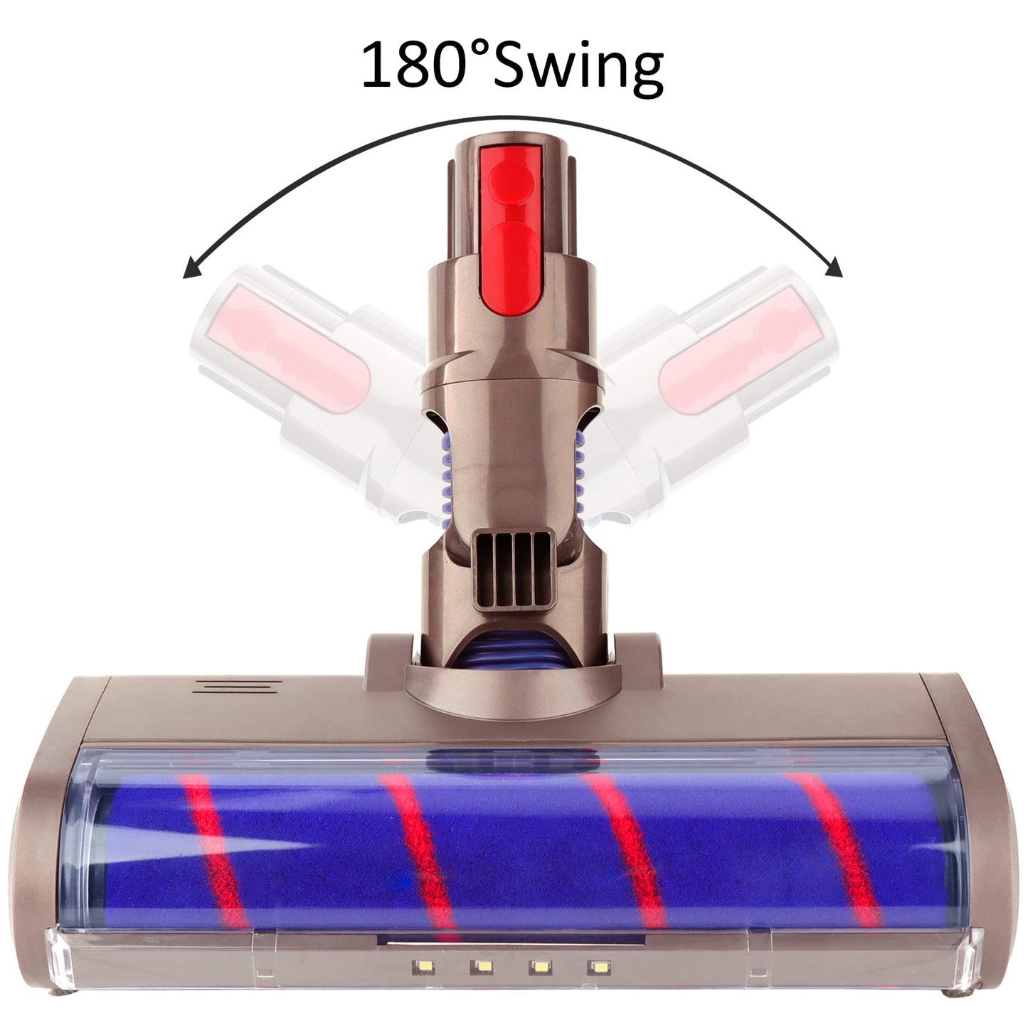 AINUO Soft Roller Cleaner is a head floor brush compatible with Dyson V7, V8, V10, V11, V15, SV10, and SV11 cordless vacuum cleaners.