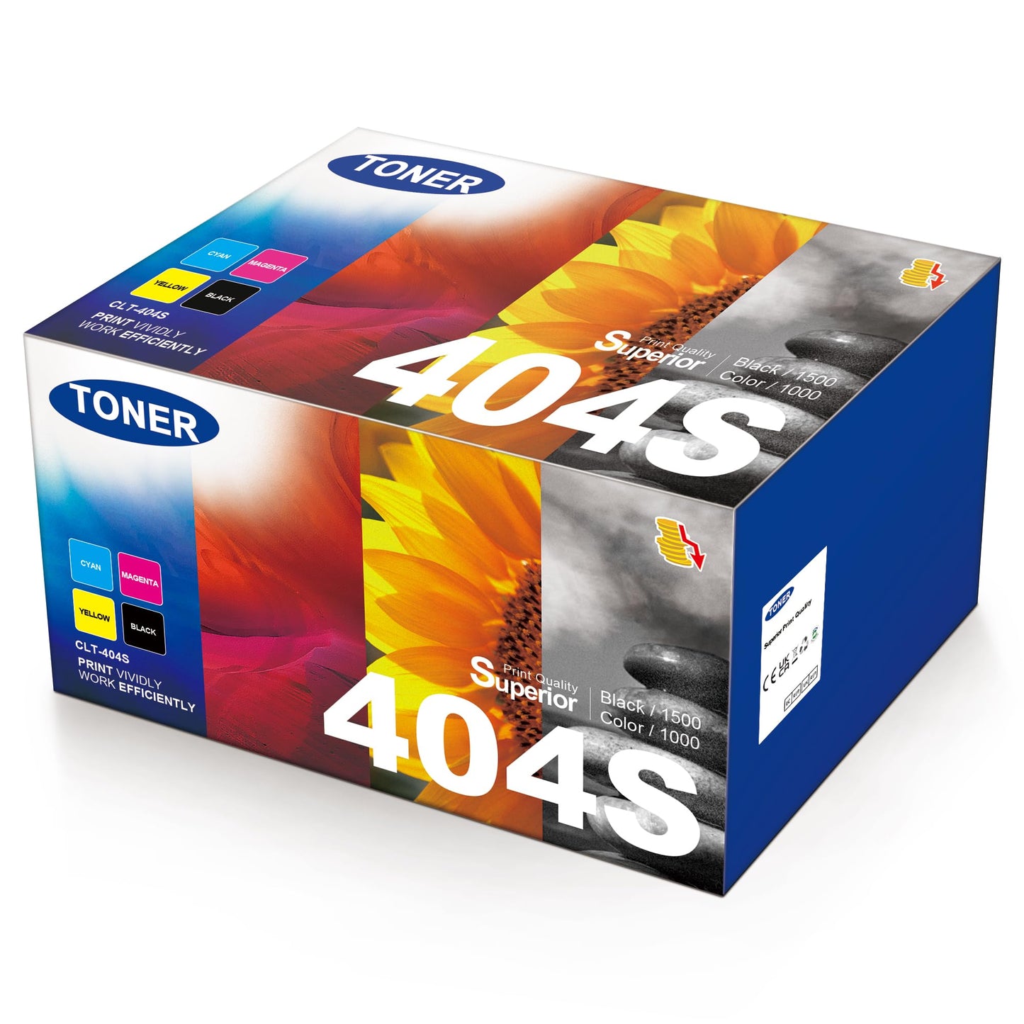 KEENKLE 4-pack CLT-P404C CLT-404S 404S compatible with CLT-K404S P404C for C480w Xpress C480fw C430w C480 C430 C480fn C43X printers Toner C48X Series (Black, Cyan, Yellow, Magenta)