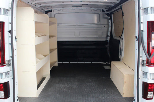 VANIFY - Compatible with Renault TRAFIC L2 2015+ vehicle equipment, vehicle shelves, tool box, and rear shelf