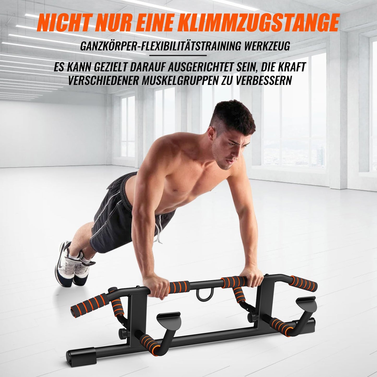AmazeFan Doorway Pull Up Bar, 2024 Upgrade with various grip options, With Additional Suspension Trainer, Universally applicable for most doors.