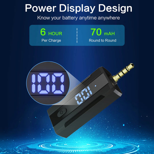 OSA Lavalier Microphone, Wireless Mini Microphone for Camera/Computer/Laptop/MacBook/Phone with Power Display, Dual wireless lavalier microphone with built-in noise reduction chip.