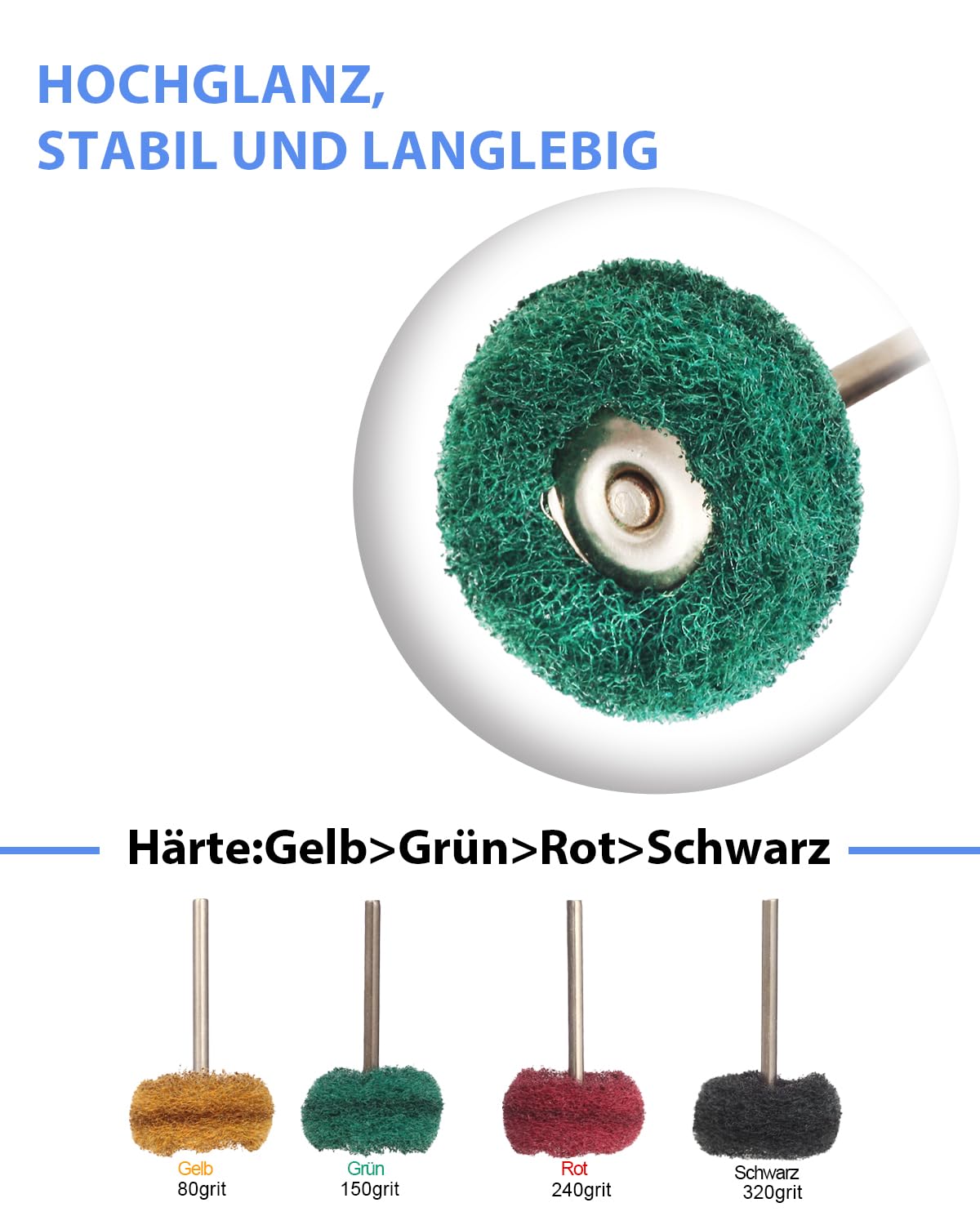140 PCS Multifunctional Wool Felt Polishing Bits for Dremel, including Dremel grinding attachments, wool felt polishing disc, polishing attachment for power drill, for metal, bicycle, wheel hub, with storage box.