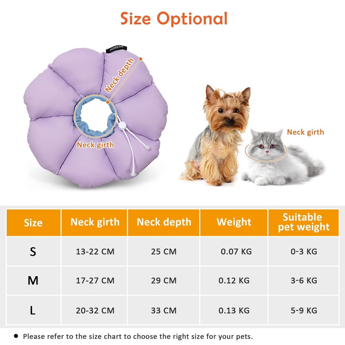 ALLSOPETS Cat Recovery Collar - Adjustable Cone Collar for Pets Soft and Comfortable, Waterproof and Lightweight - Ideal for kittens, cats, small dogs, and rabbits. Purple.
