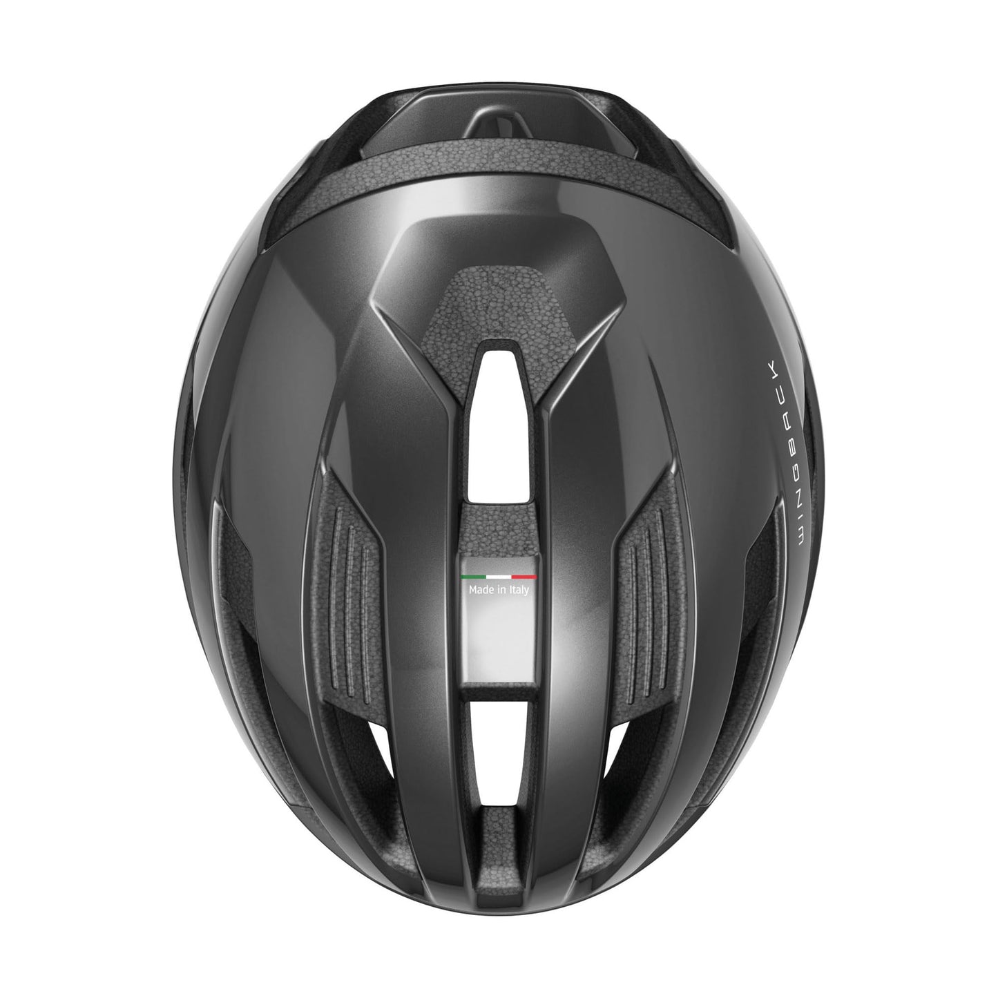 ABUS Road bike helmet WingBack - simple road helmet for sporty riding in everyday life and leisure - for adults and teenagers - Dark gray, size L