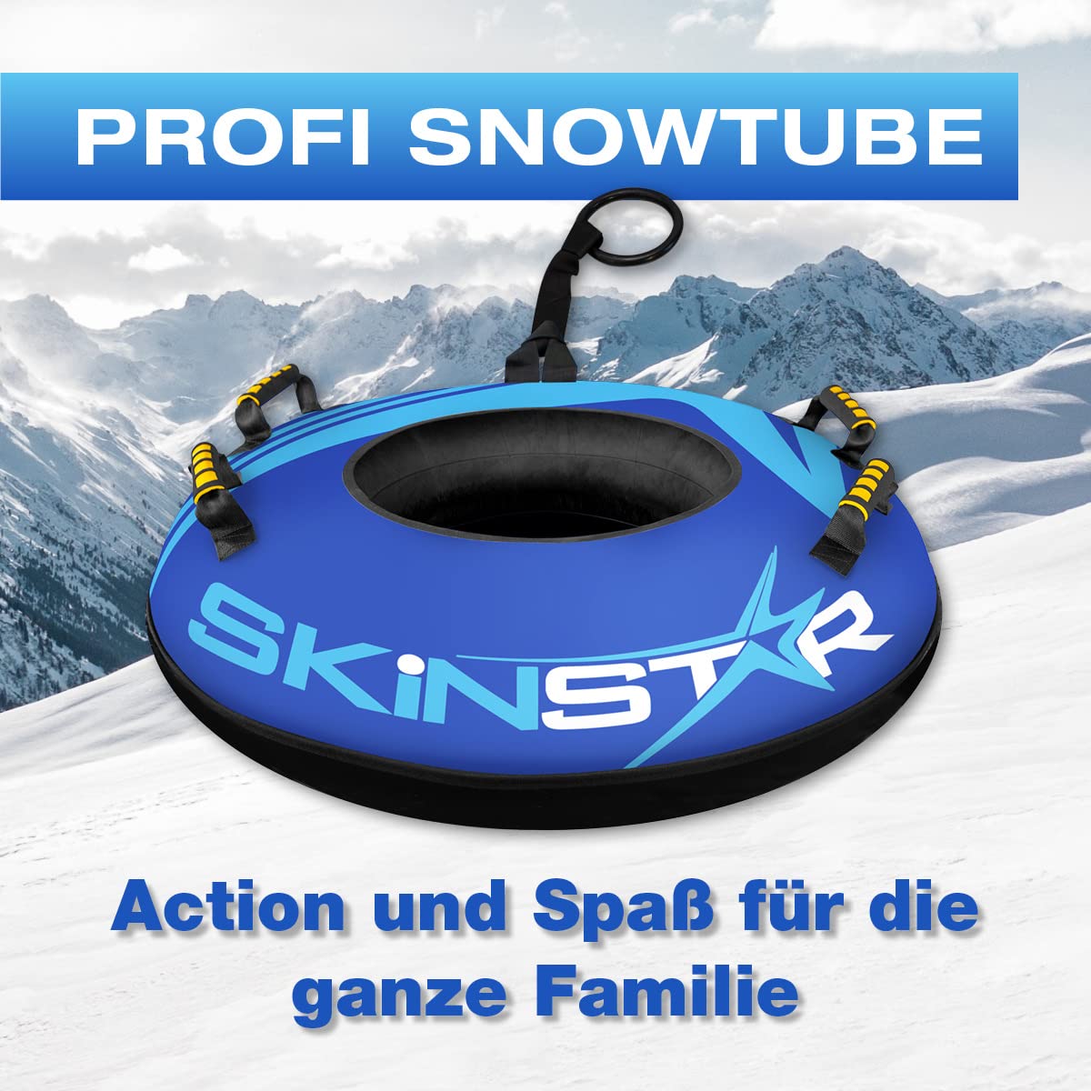 SkinStar Pro Snow Tube Sled Bob Sled Tire Snow Tire Slide Tire Ø100cm