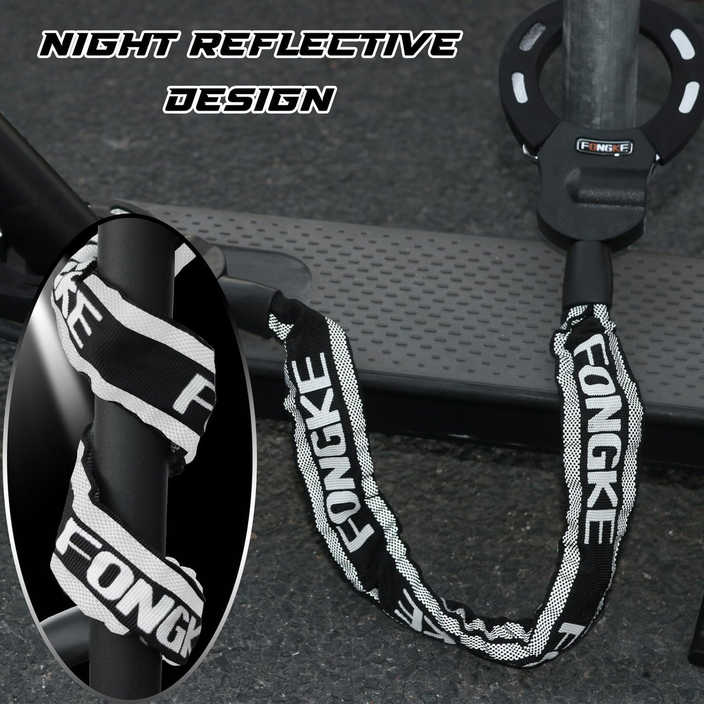 E-scooter lock, lock for e-scooter with bracket, bicycle lock theft-proof, handcuff lock, high-security locks for scooter roller/e-bike/motorcycle.