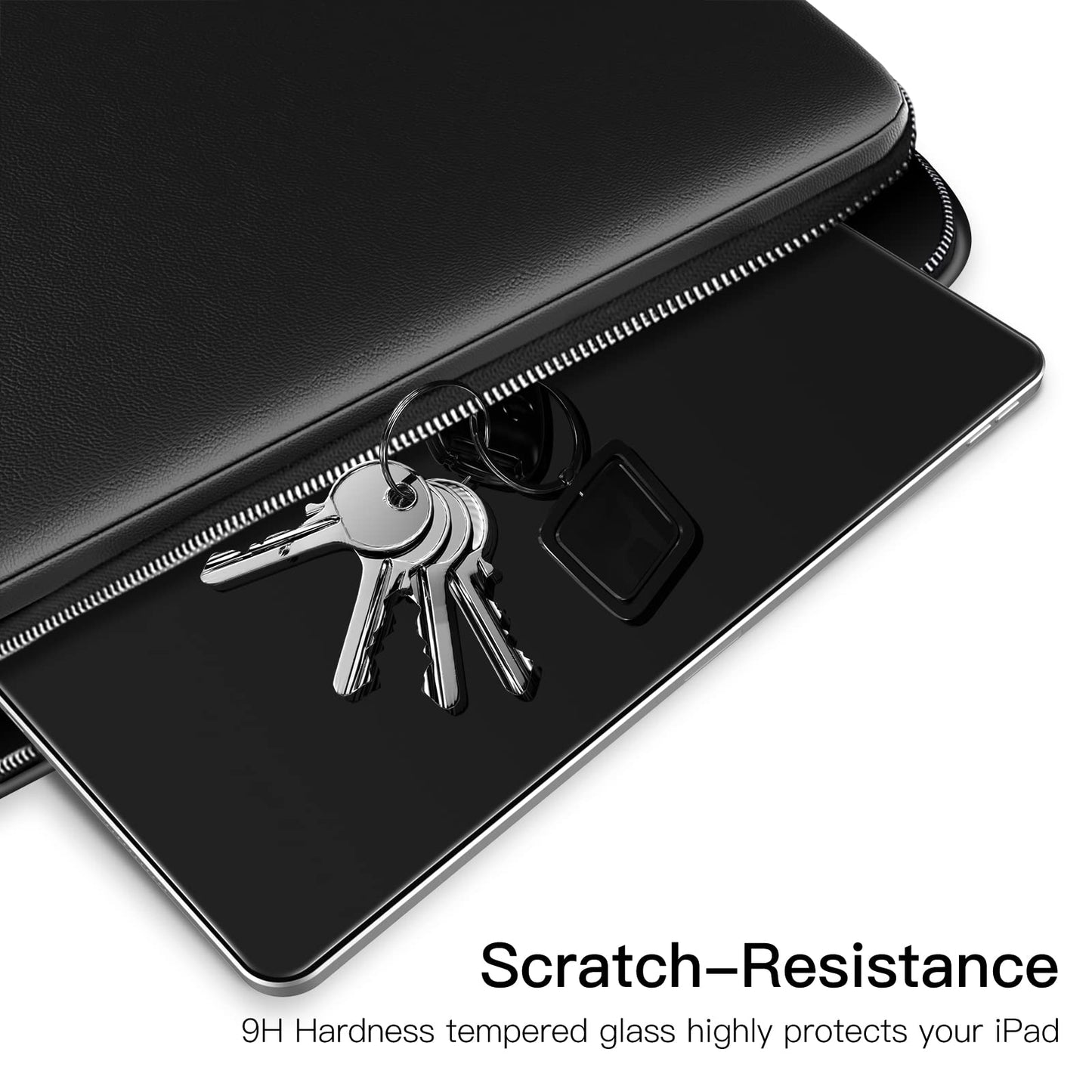 JETech privacy screen for iPad Pro 12.9 inch (6th/5th/4th/3rd generation, 2022/2021/2020/2018), tempered glass screen protector anti-spy protective film, 1 piece.