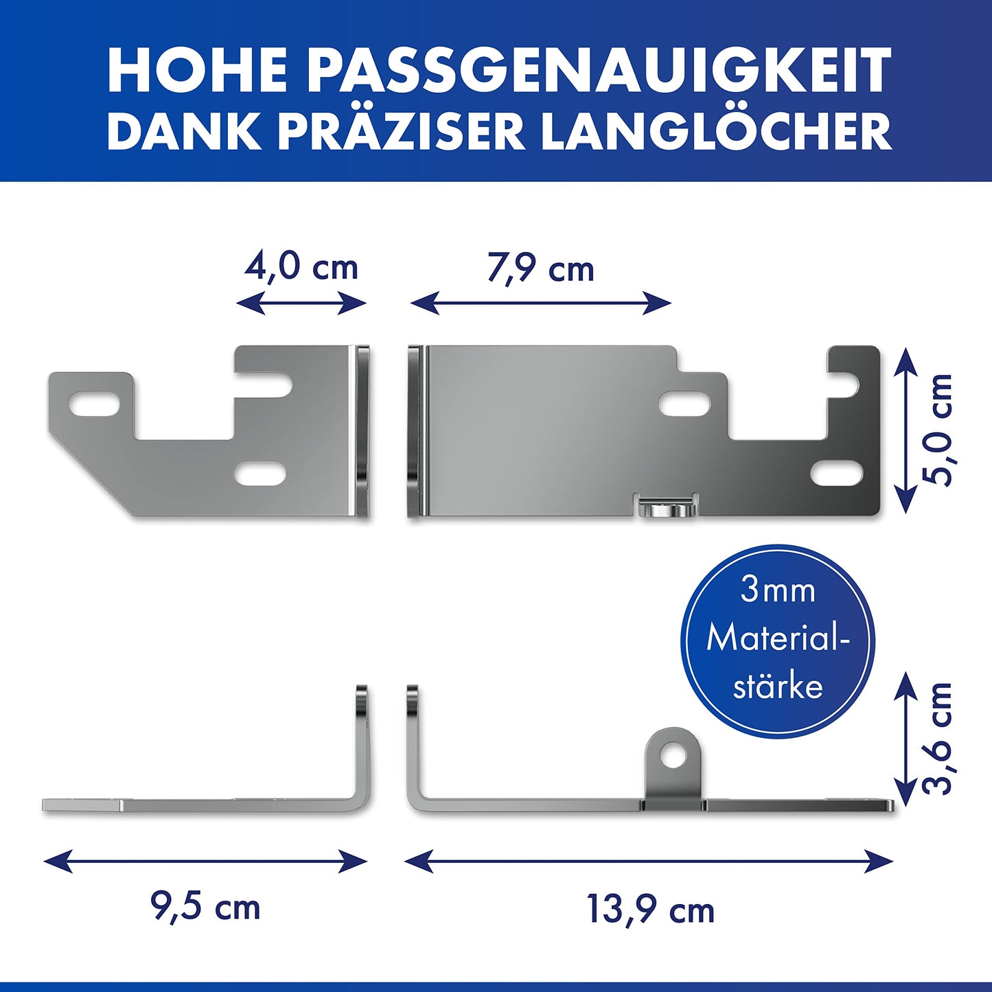 LAINFELD rear door lock | rear door anti-theft protection H1/H2 roof for e.g. FIAT Ducato, Citroen Jumper | Camping motorhome accessories | door security