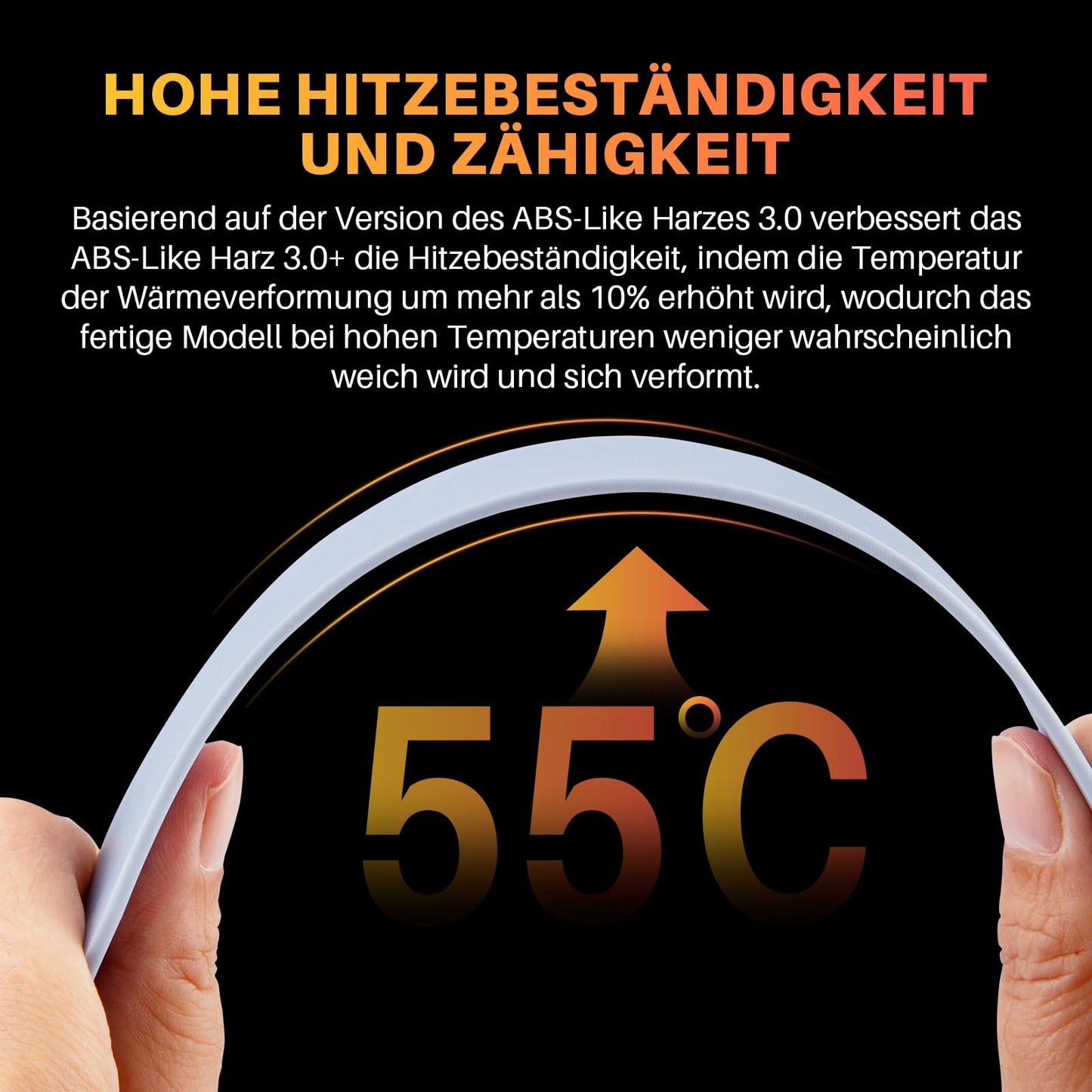 ELEGOO ABS-Like Resin 3.0 Plus, Improved 3D Printer Photopolymer Resin, Higher Heat Resistance, Fast Curing, High Precision, Non-Brittle, Translucent 2000g