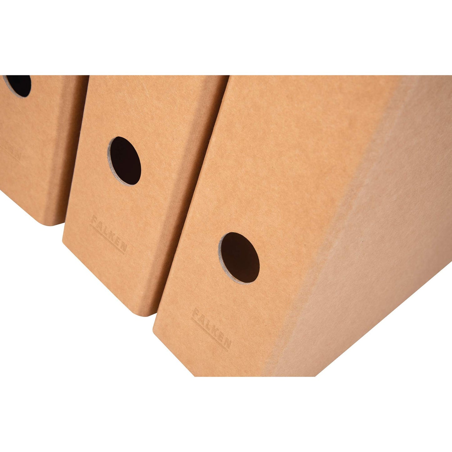 Falcon 10 Pack Vegan Folder Pure Nature. Made in Germany. 8cm wide DIN A4 Brown file folder office folder cardboard folder slot folder
