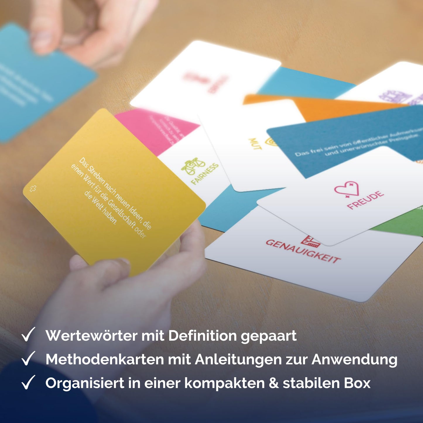 metaFox "What truly matters!" - 80 value cards for coaching, workshops, and therapy - For life coaching, act therapy cards, personal values cards, and therapy tools.