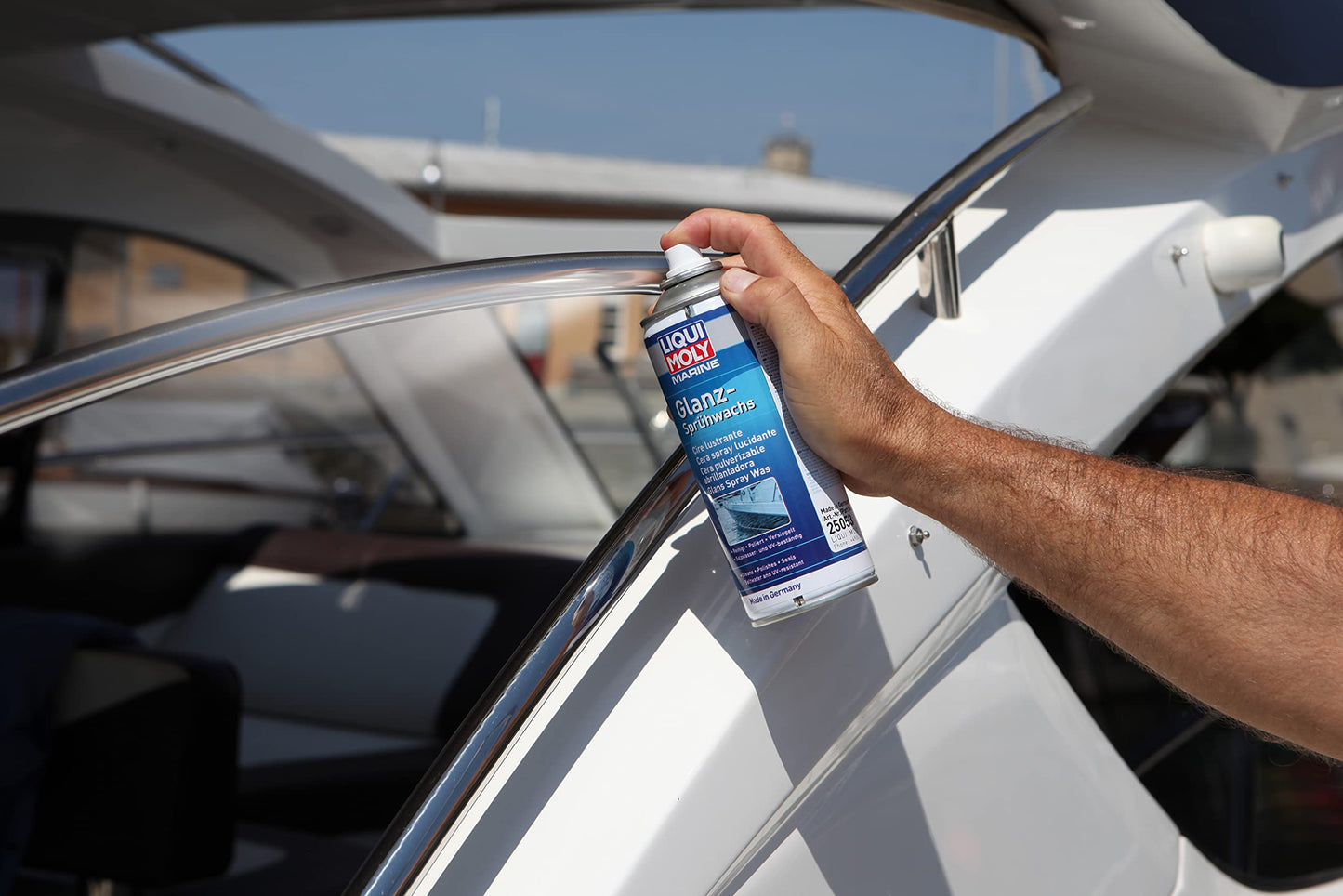 LIQUI MOLY Marine Gloss Spray Wax | 400 ml | Boat Care | Paint Care | Item No.: 25053