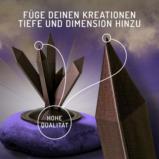 WINKLE PLA HD Interference Filament 2.85mm Galaxy Blue, 1kg Spool, 3D printer filament compatible with FDM printers, 3D printing materials, dimensional accuracy +/- 0.05mm, easy to print.