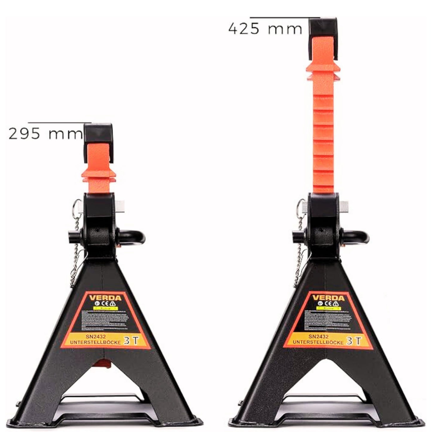 3T Floor Jack Hydraulic Trolley Jack + 2X Rubber Jack Stands Support Stand Model Selection (SN2432)