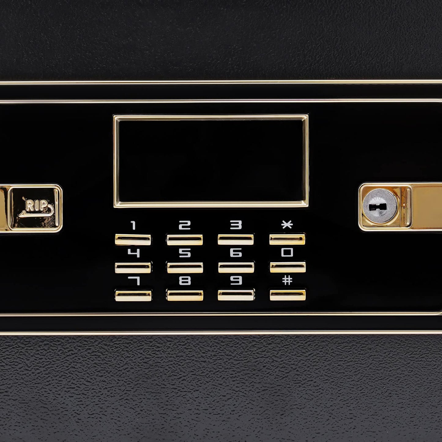 22L safe lockbox with fireproof waterproof money bag, electronic safe with keypad, digital furniture safe with LED light home safe for money jewelry documents